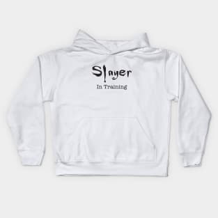 Slayer in Training - Black Logo Kids Hoodie